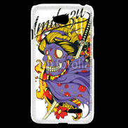Coque LG L70 Tête de Mort Samouraï