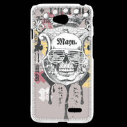 Coque LG L70 Tête de Mort Skull King