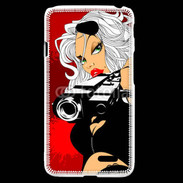 Coque LG L70 Femme blonde tueuse 50