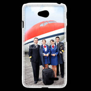 Coque LG L70 Commandant de bord et hôtesse de l'air 3