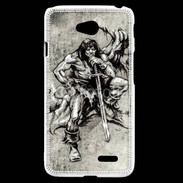 Coque LG L70 Guerrier en dessin 25