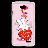 Coque LG L70 I love you Bunny
