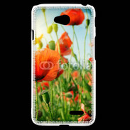 Coque LG L70 Champs de coquelicots