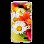 Coque LG L70 Fleurs des champs multicouleurs