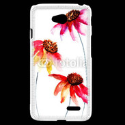 Coque LG L70 Belles fleurs en peinture