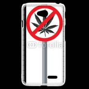 Coque LG L70 Cannabis interdit