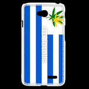 Coque LG L70 Drapeau Uruguay cannabis 2
