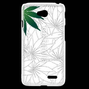 Coque LG L70 Fond cannabis