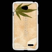 Coque LG L70 Fond cannabis vintage