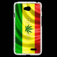 Coque LG L70 Drapeau cannabis