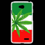 Coque LG L70 Drapeau italien cannabis