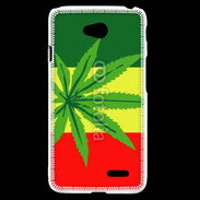 Coque LG L70 Drapeau reggae cannabis