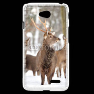 Coque LG L70 Cerf et biche en troupeau