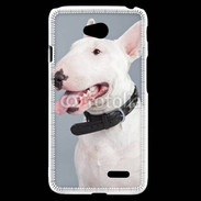 Coque LG L70 Portrait de Bull terrier blanc 5