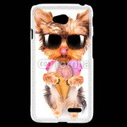 Coque LG L70 Yorkshire avec un cornet de glace