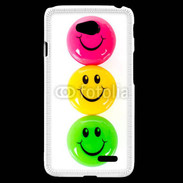 Coque LG L70 Smiley colorés 10
