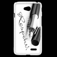 Coque LG L70 Respect en écriture