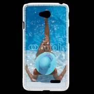 Coque LG L70 Femme à la piscine