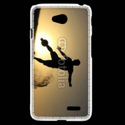 Coque LG L70 beach soccer couché du soleil