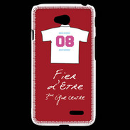 Coque LG L70 Troisième ligne centre Bonus offensif-défensif Rouge