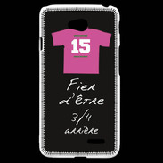 Coque LG L70 3/4 arrière Bonus offensif-défensif Noir