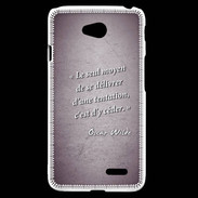 Coque LG L70 Tentation Violet Citation Oscar Wilde