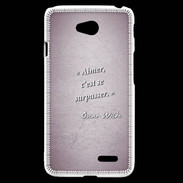 Coque LG L70 Aimer Rose Citation Oscar Wilde