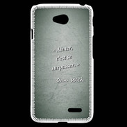 Coque LG L70 Aimer Vert Citation Oscar Wilde