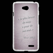 Coque LG L70 Brave Rose Citation Oscar Wilde