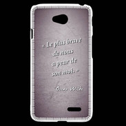 Coque LG L70 Brave Violet Citation Oscar Wilde