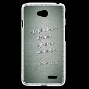 Coque LG L70 Brave Vert Citation Oscar Wilde