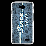Coque LG L70 Since crane bleu 1970