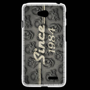Coque LG L70 Since crane gris 1984