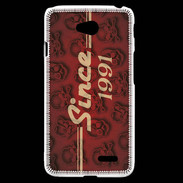 Coque LG L70 Since crane rouge 1991