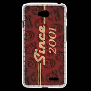 Coque LG L70 Since crane rouge 2001
