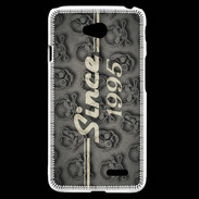 Coque LG L70 Since crane gris 1995