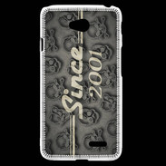 Coque LG L70 Since crane gris 2001