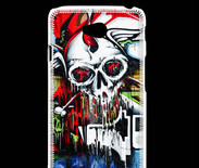 Coque LG L70 Tête de mort Graffiti couleur