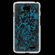 Coque LG L70 Skull and bones Bleu