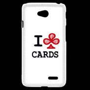Coque LG L70 I love Cards Club