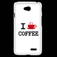 Coque LG L70 I love Coffee