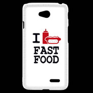 Coque LG L70 I love Fast Food