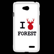 Coque LG L70 I love Forest