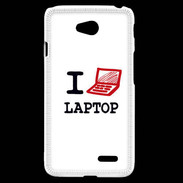 Coque LG L70 I love Laptop