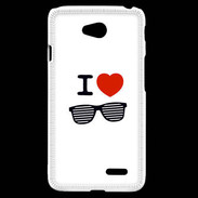 Coque LG L70 I love Lunette Fun
