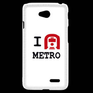 Coque LG L70 I love Metro