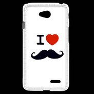 Coque LG L70 I love Moustache