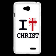 Coque LG L70 i love Christ