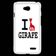 Coque LG L70 I love Girafe