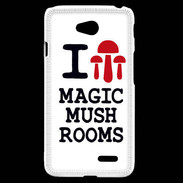 Coque LG L70 I love Mushrooms